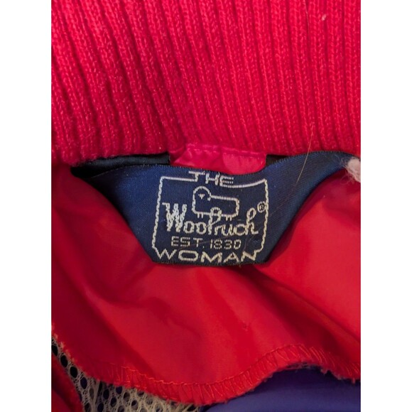 Vintage Woolrich Purple Red Windbreaker Jacket Size Medium 80s 90s Retro Outdoor - Picture 6 of 9